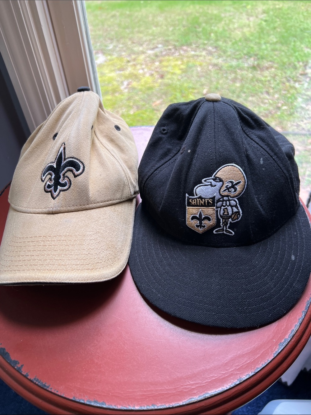 Mitchell & Ness Black & Tan New Orleans Saints Cap NFL set
